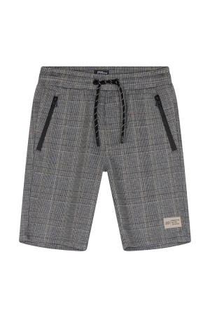 Indian Blue Jeans Jog Short Check Zip 727 Stone Sand