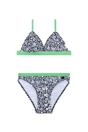 Indian Blue Jeans Bikini Art Print 999 Black