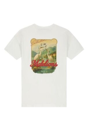 Malelions Junior T-Shirt Heron Off-White/Red