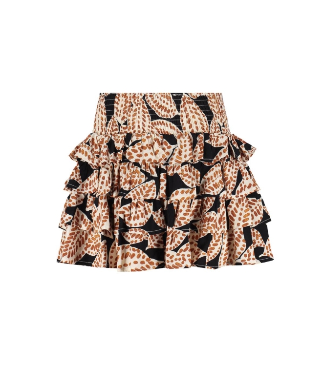 Frankie & Liberty rokken & skorts Print Leaves Black FL26123