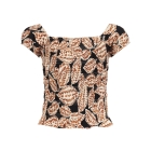 Frankie & Liberty blouses Print Leaves Black FL26141