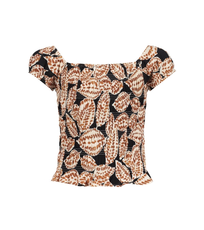 Frankie & Liberty blouses Print Leaves Black FL26141