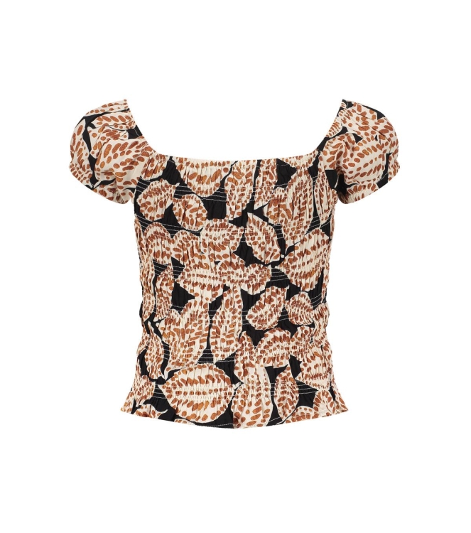 Frankie & Liberty blouses Print Leaves Black FL26141