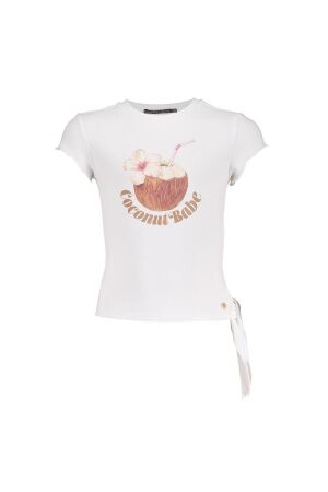 Frankie & Liberty Vraxia Knot T-shirt Milky White