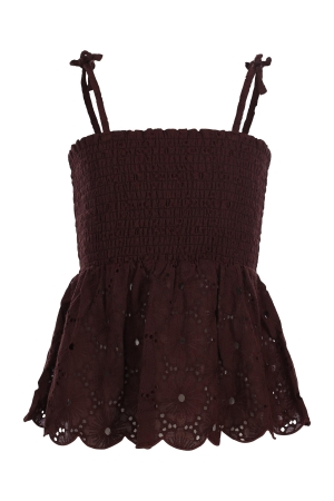 Looxs 10Sixteen Top lace 424 Chocolate