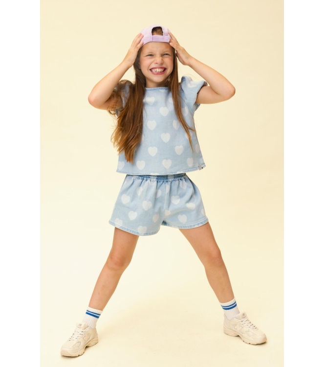 Looxs Little broeken 997 Heart Denim 2612-7630-997