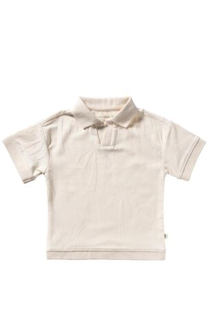 Your Wishes Poloshirt - Stamped Palms 069 White Swan