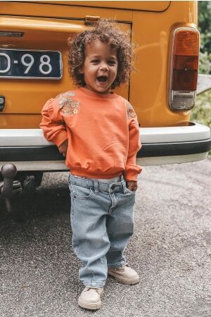 Your Wishes Oversized Sweater - Floral 239 Burnt Sienna