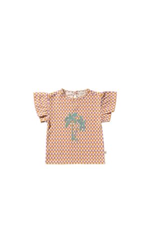 Your Wishes Blouse met ruffles - Mini Check 998 Multicolor