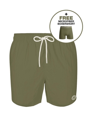 Muchachomalo Zwemshort Solid Olive Green
