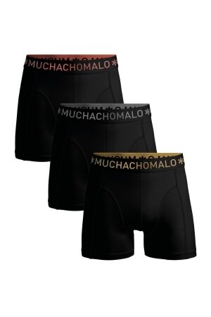 Muchachomalo Boxershorts 3-pack Game Black Solid