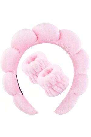Amici Cosmetics Haarband met polsbandjes Pink