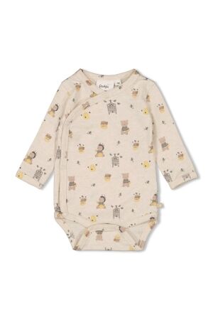 Feetje Wikkelromper - Honey Bear 610 Offwhite melange