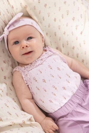 Feetje Romper - Flower Ranch 255 Lila