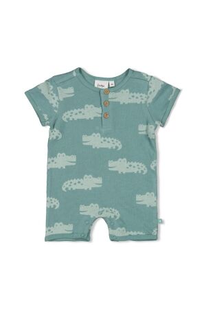 Feetje Kort Babypakje - You Croc my World 327 Zeegroen