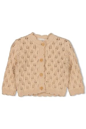 Feetje Vestje gebreid - Flower Ranch 450 Zand