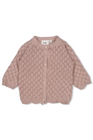 Feetje Vestje gebreid - Delicate Flower 710 Taupe