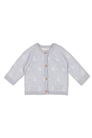 Feetje Vestje gebreid - The Knits 016 Blauw melange