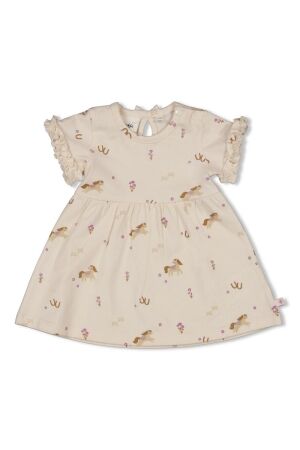 Feetje Jurk - Flower Ranch 600 Offwhite