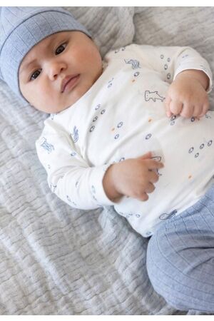 Feetje T-shirt longsleeve - Blue Ocean 600 Offwhite