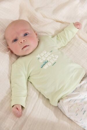 Feetje T-shirt longsleeve - You Croc my World 310 Lime