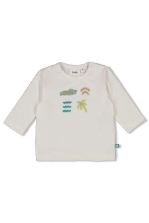 Feetje T-shirt longsleeve - You Croc my World 600 Offwhite