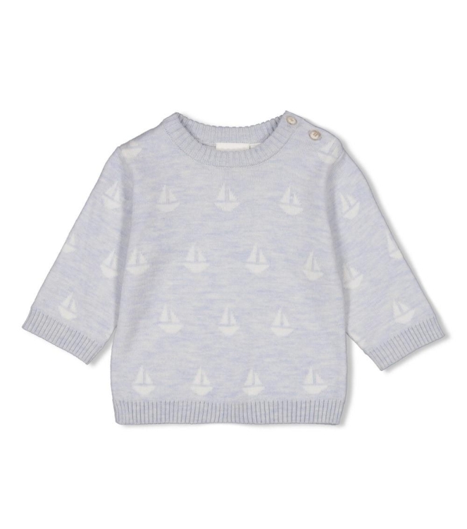 Feetje truien 016 Blauw melange 51602758