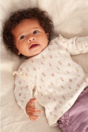 Feetje T-shirt longsleeve - Flower Ranch 600 Offwhite