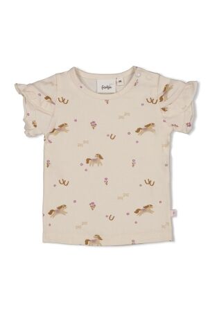 Feetje T-shirt - Flower Ranch 600 Offwhite