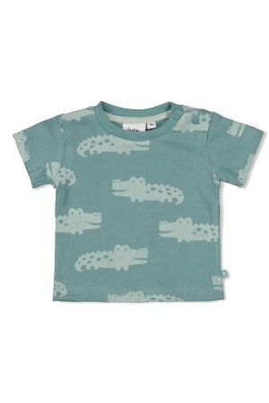 Feetje T-shirt - You Croc my World 327 Zeegroen