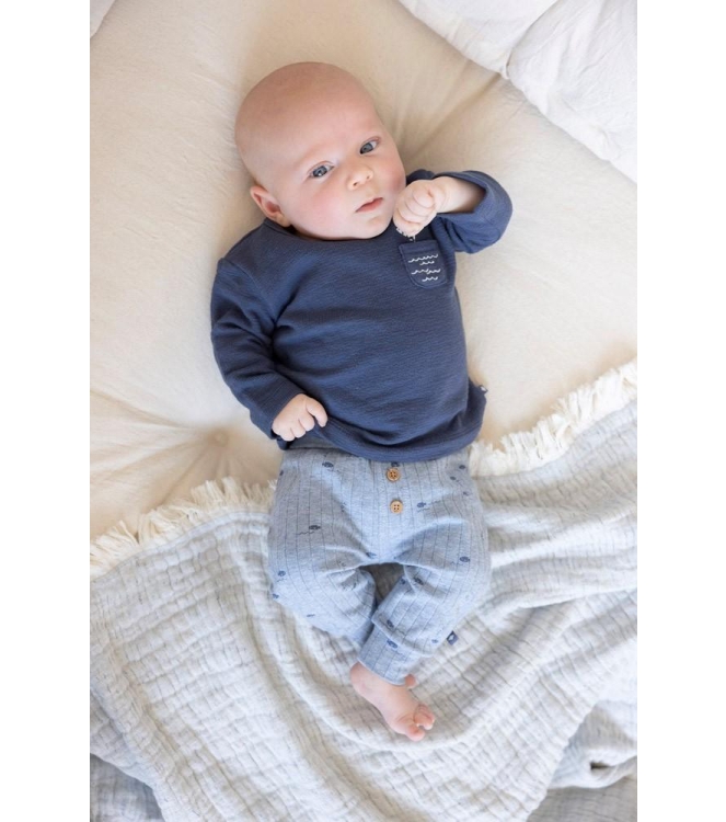 Feetje broeken 016 Blauw melange 52202495