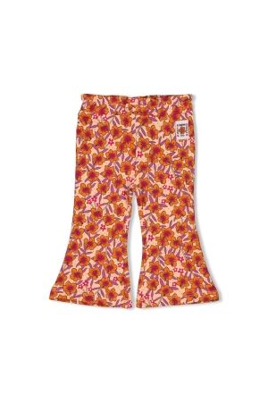 Feetje Flare broek - Love Peace Aloha 370 Perzik