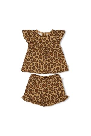 Feetje Top met korte broek mousseline - Summer Woven 455 Camel