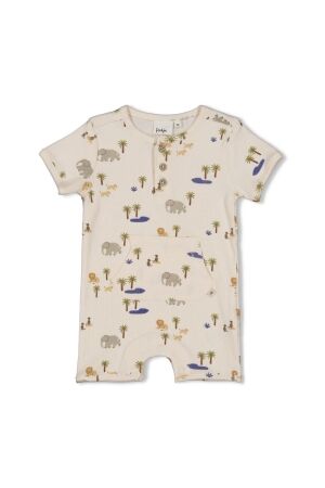 Feetje Kort Babypakje - Safari Savage 600 Offwhite