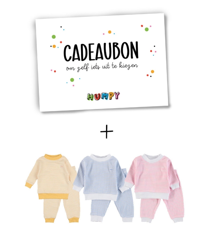 Humpy Kids & Teens cadeaubonnen Multi Cadeaubon met pyjama