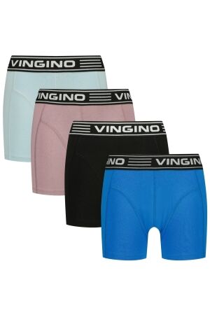 Vingino Boxershort 4-pack Solid Winter ice blue