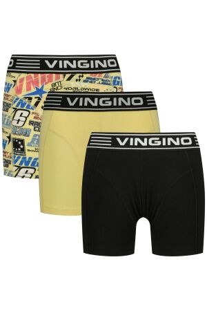 Vingino Boxershort 3-pack Race Summer yellow