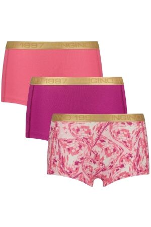 Vingino Hipster 3-pack Disco Heart Shimmer pink