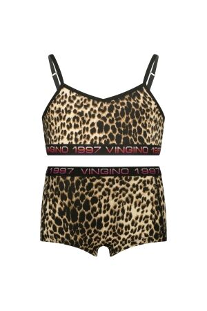 Vingino Hipster set met top Animal Deep Black