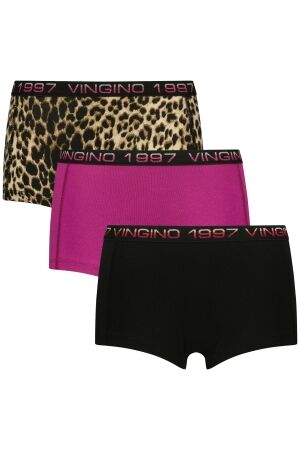 Vingino Hipster 3-pack Animal Deep Black