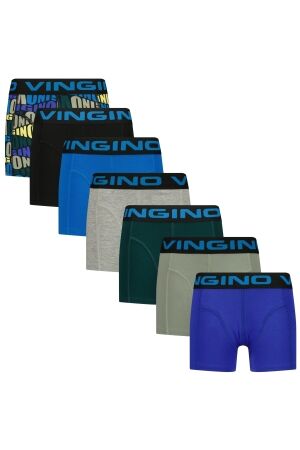 Vingino Boxershort 7-pack Blue Deep Black