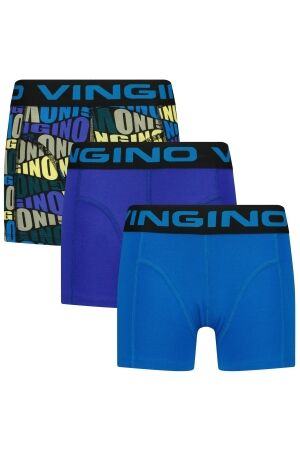 Vingino Boxershort 3-pack Blue Text Pal blue