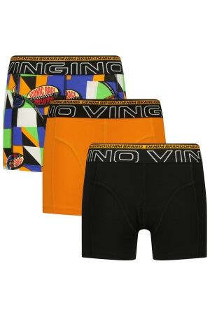 Vingino Boxershort 3-pack Graphic Badge Deep Black