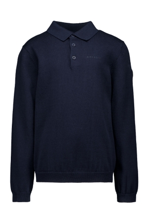 Airforce Knitwear Polo Long Sleeve 552 Dark Navy Blue
