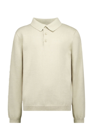 Airforce Knitwear Polo Long Sleeve 907 Taupe Plaza
