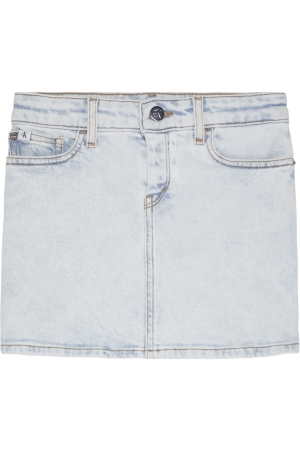 Calvin Klein Light Bleached Blue Denim Rok 1AA Light Bleached Blue