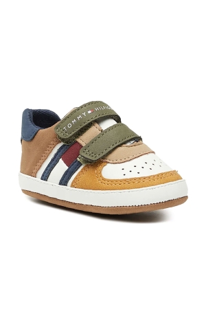 Tommy Hilfiger schoenen Flag low cut velcro shoe Off White