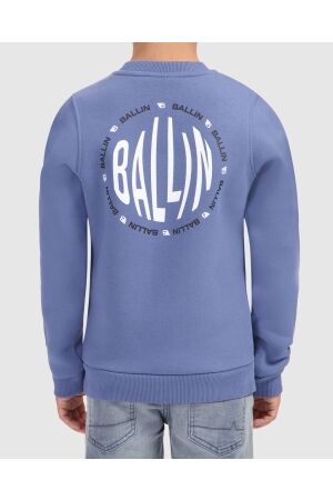 Ballin Amsterdam Slim fit Sweaters Crewneck 93 Blue Grey