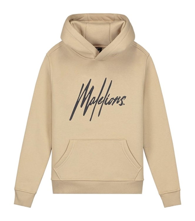 Malelions Junior truien & vesten 656 Light Brown/Navy MJ1-AW24-05