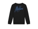 Malelions Junior truien & vesten 778 Black/Cobalt MJ1-AW24-07